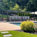 PURPLE LEAF Louvered Pergola Outdoor Aluminum Pergola with Adjustable Roof for Deck Backyard Garden Hardtop Gazebo