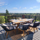 PURPLE LEAF Patio Dining Set for Garden Deck Wicker Table and Chairs Set