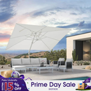 PURPLE LEAF White Outdoor Patio Umbrella Economical Large Patio Umbrellas