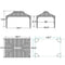 PURPLE LEAF Outdoor Hardtop Gazebo for Garden Bronze Double Roof Aluminum Frame Pavilion with String Lights-milky