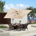 [ Umbrella and Base Set ]PURPLE LEAF Porch Umbrellas, Outdoor Patio Umbrella with Base