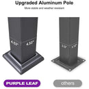 PURPLE LEAF Louvered Pergola Outdoor Aluminum Pergola Patio Pergola with Adjustable Roof for Deck Garden Yard Hardtop Gazebo
