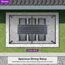 PURPLE LEAF Louvered Pergola Outdoor Aluminum Pergola Patio Pergola with Adjustable Roof for Deck Garden Yard Hardtop Gazebo