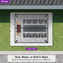PURPLE LEAF Louvered Pergola Outdoor Aluminum Pergola Patio Pergola with Adjustable Roof for Deck Garden Yard Hardtop Gazebo