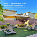 PURPLE LEAF Double Top Rectangle Outdoor Classic Umbrella