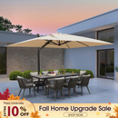 PURPLE LEAF Outdoor Aluminum Umbrella Offset Patio Umbrella