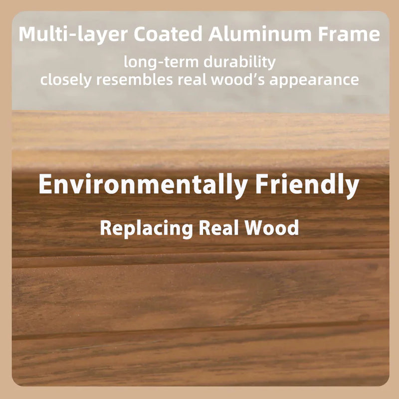 OPEN BOX I PURPLE LEAF 12' X 16' Hardtop Gazebo for Patio Wood Grain Galvanized Steel Frame Awning with Netting