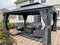 PURPLE LEAF Patio Gazebo for Backyard Grey Hardtop Galvanized Steel Roof Awning with Upgrade Curtain