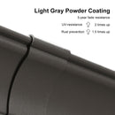 PURPLE LEAF Patio Gazebo for Backyard Hardtop Galvanized Steel Frame with Upgrade Curtain Light Grey