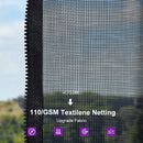 PURPLE LEAF Grey Hardtop Gazebo with Heavy Duty Galvanized Steel Double Roof with String Lights-milky