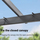 PURPLE LEAF Outdoor Pergola with Retractable Canopy Aluminum Shelter for Porch Garden Beach Shade Pavilion Pergola Modern Backyard Deck– Clearance Sale 20% Off