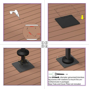 PURPLE LEAF Umbrella Base ZYCABASE-TB | Purpleleaf Canada