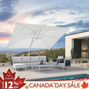 PURPLE LEAF White Outdoor Patio Umbrella Economical Large Patio Umbrellas