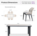 PURPLE LEAF 7/9/11 Pieces Patio Dining Set with Sunbrella Cushions All-Weather Wicker Patio Table and Chairs for Deck, Garden