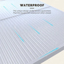 PURPLE LEAF Athena Louvered Pergola Modern White Pergola with Adjustable Roof for Deck Backyard Garden