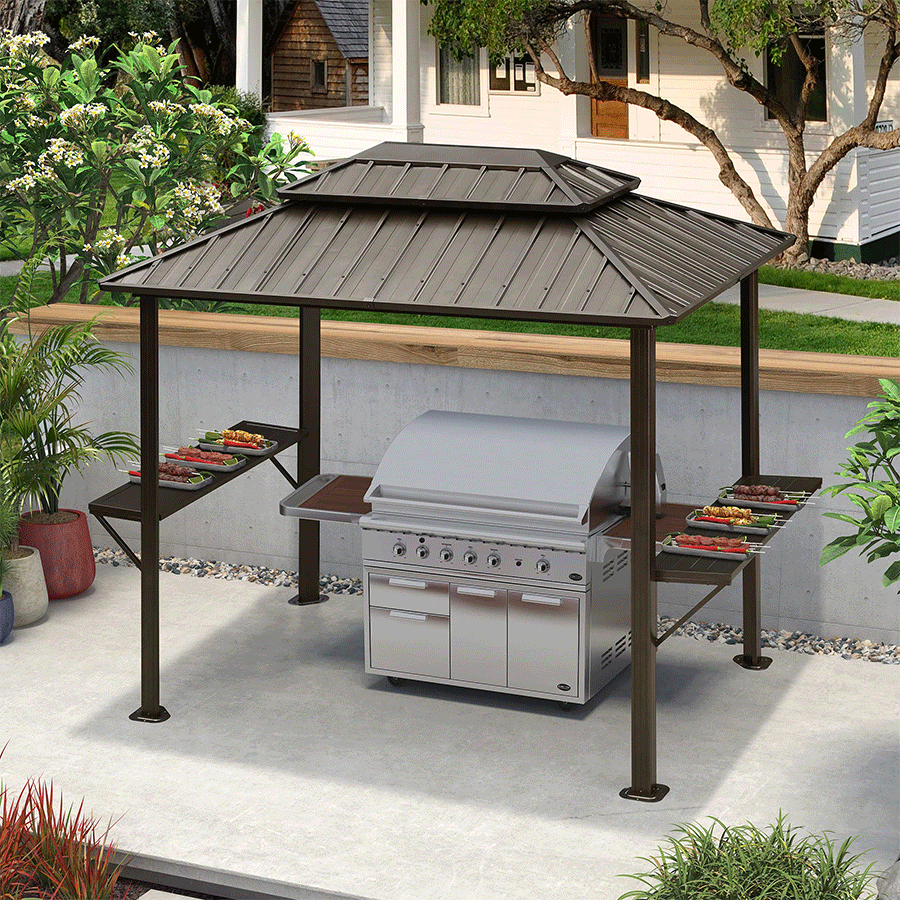 Bbq sales patio cover