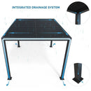PURPLE LEAF Louvered Pergola Outdoor Aluminum Pergola with Adjustable Roof for Deck Backyard Garden Hardtop Gazebo