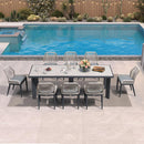 PURPLE LEAF 7/9/11 Pieces Patio Dining Set with Sunbrella Cushions All-Weather Wicker Patio Table and Chairs for Deck, Garden