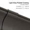 PURPLE LEAF Patio Gazebo for Pool Light Grey Hardtop Galvanized Steel Roof with String Lights-clear