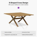 PURPLE LEAF Patio Dining Set for Garden Deck Wicker Table and Chairs Set