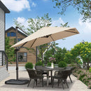 PURPLE LEAF Square Offset Cantilever Umbrella