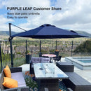 PURPLE LEAF Round Offset Cantilever Umbrella