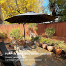 PURPLE LEAF Round Offset Cantilever Umbrella