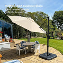 PURPLE LEAF Round Offset Cantilever Umbrella