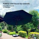 PURPLE LEAF Round Offset Cantilever Umbrella