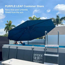 PURPLE LEAF Round Offset Cantilever Umbrella