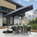 PURPLE LEAF Patio Outdoor Large Umbrella Square and Rectangular Cantilever Yard Sun Umbrellas