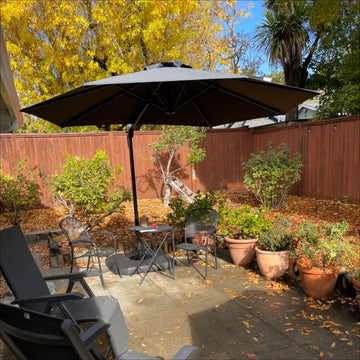 PURPLE LEAF Round Offset Cantilever Umbrella