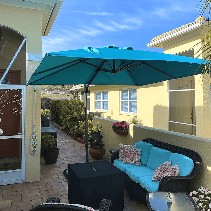 PURPLE LEAF Square Offset Cantilever Umbrella