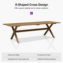 PURPLE LEAF Patio Dining Set for Garden Deck Wicker Table and Chairs Set