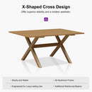 PURPLE LEAF Patio Dining Set for Garden Deck Wicker Table and Chairs Set