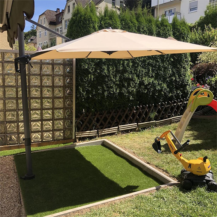 PURPLE LEAF Square Offset Cantilever Umbrella