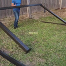 PURPLE LEAF Outdoor Hardtop Gazebo Bronze Metal Frame Galvanized Steel Double Roof with Curtains and Netting for Patio Desk Backyard