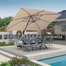 PURPLE LEAF Square Offset Cantilever Umbrella