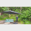 PURPLE LEAF Square Offset Cantilever Umbrella