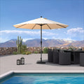 PURPLE LEAF Aluminum Market Patio Umbrella Commercial Outdoor Garden Umbrella