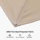 PURPLE LEAF Hailar Deluxe Aluminum Patio Umbrella with Base, Square and Rectangular Umbrella