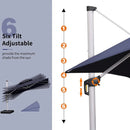 [ Umbrella and Base Set ]PURPLE LEAF Porch Umbrellas, Outdoor Patio Umbrella with Base