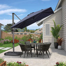 PURPLE LEAF Square Offset Cantilever Umbrella