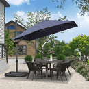 PURPLE LEAF Square Offset Cantilever Umbrella