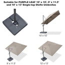 PURPLE LEAF Grey Patio Cantilever Umbrella Base ZYCA05ALFGYBS-100