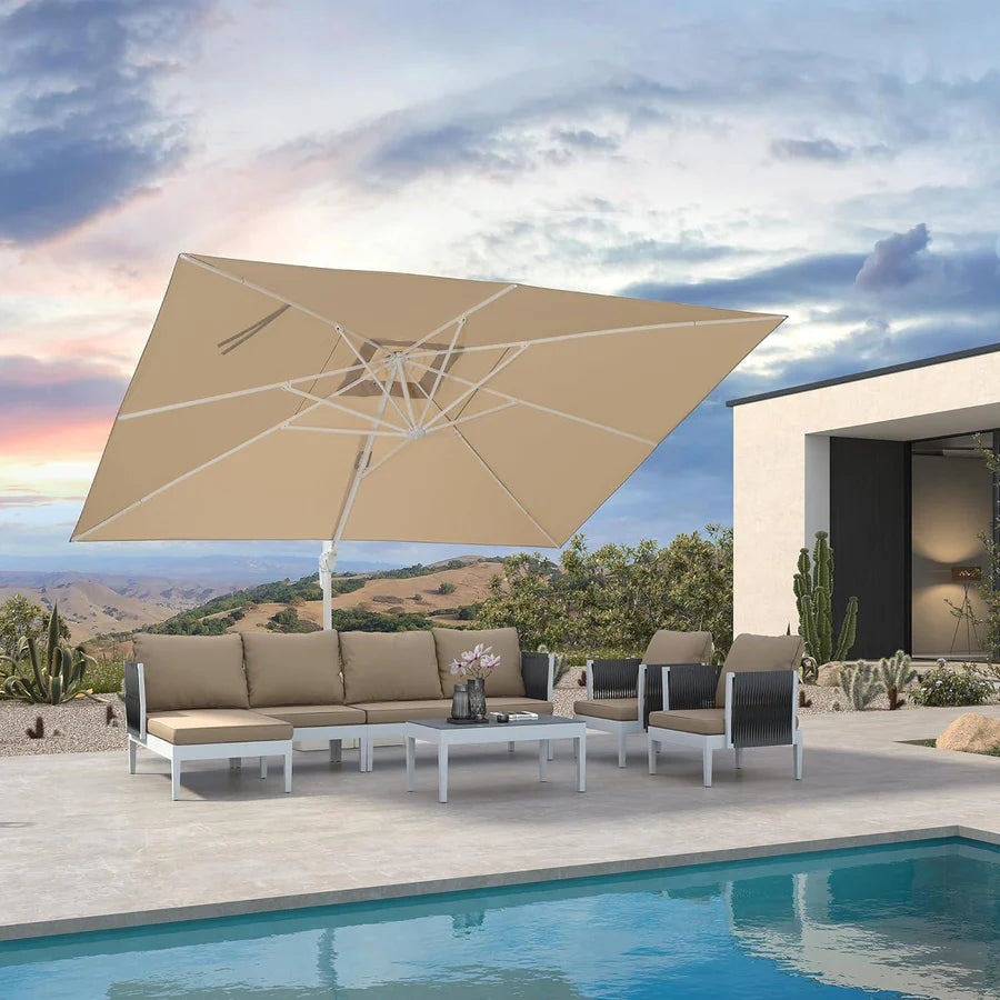 PURPLE LEAF White Outdoor Patio Umbrella Economical Large Patio Umbrellas – Clearance Sale 20% Off
