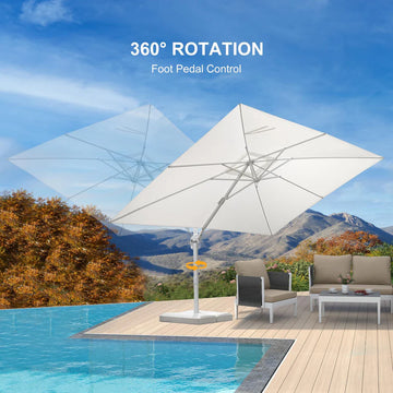 big patio umbrella canada PURPLE LEAF White Outdoor Patio Umbrella Economical Large Patio Umbrellas