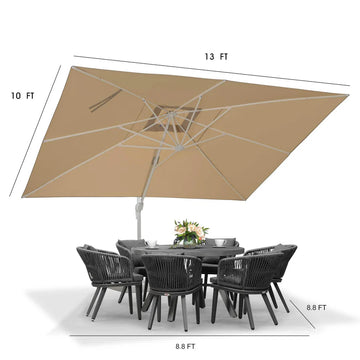 PURPLE LEAF White Outdoor Patio Umbrella Economical Large Patio Umbrellas – Clearance Sale 20% Off