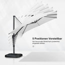 PURPLE LEAF LED Economical 10ft Patio Umbrellas Outdoor Umbrella with Lights