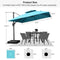 PURPLE LEAF Double Top Square Outdoor Standing Umbrella